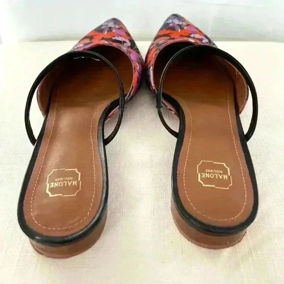 Malone Souliers Floral Mule Flats - Picture 4 of 7